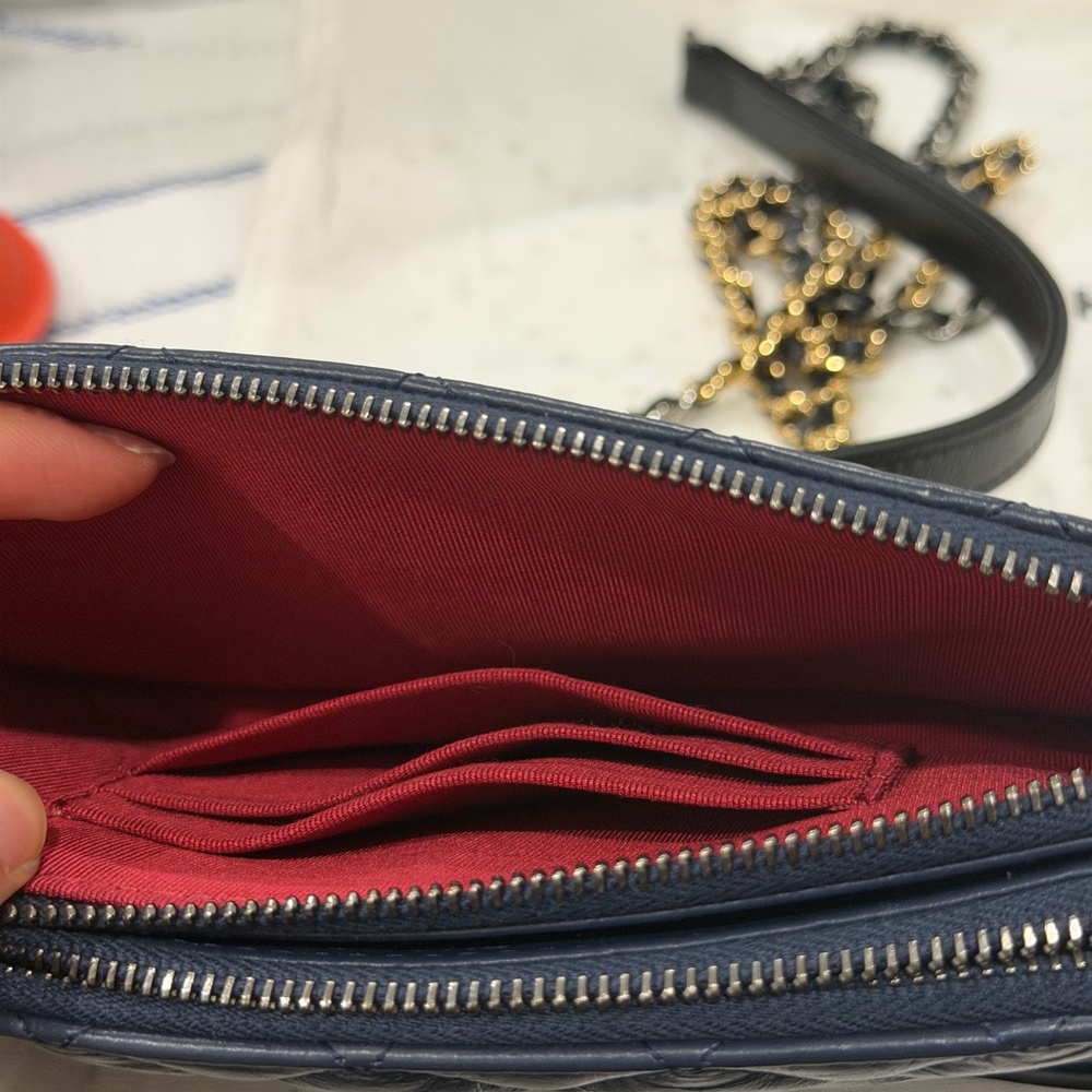 Chanel Gabrielle Clutch with Chain Navy/Black - Picture 6 of 10